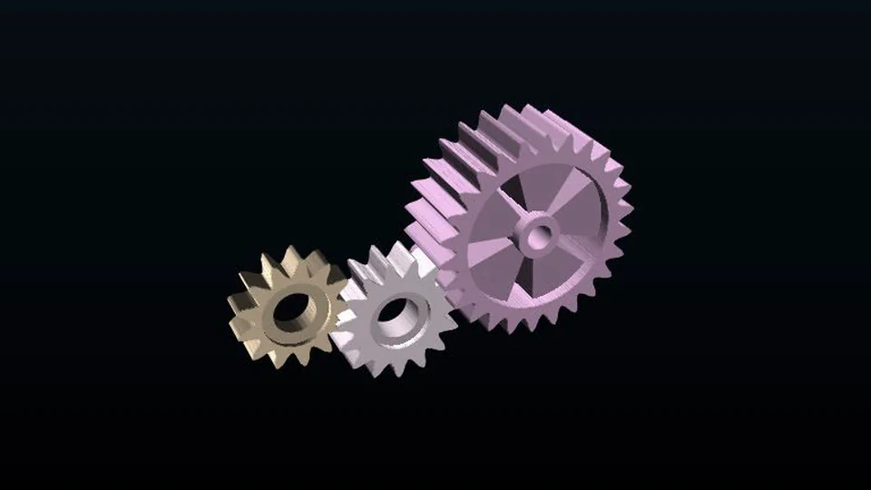 Gears rendered entirely with HTML and CSS using PolyCSS.